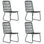 vidaXL Juego de comedor para jardín 5 piezas ratán sintético y vidrio vidaXL Juego de comedor para jardín 5 piezas ratán sintético y vidrio