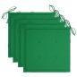 vidaXL Sillas de jardín con cojines 4 unidades madera maciza de acacia vidaXL Sillas de jardín con cojines 4 unidades madera maciza de acacia