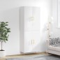 vidaXL Aparador alto madera contrachapada blanco 69,5x34x180 cm vidaXL Aparador alto madera contrachapada blanco 69,5x34x180 cm