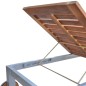 vidaXL Tumbona con cojín madera maciza de acacia y acero galvanizado vidaXL Tumbona con cojín madera maciza de acacia y acero galvanizado