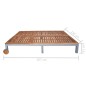 vidaXL Tumbona 2 personas con cojín madera maciza de acacia y acero vidaXL Tumbona 2 personas con cojín madera maciza de acacia y acero