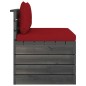 vidaXL Muebles de jardín de palets 2 piezas cojines madera maciza pino vidaXL Muebles de jardín de palets 2 piezas cojines madera maciza pino