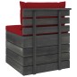vidaXL Muebles de jardín de palets 2 piezas cojines madera maciza pino vidaXL Muebles de jardín de palets 2 piezas cojines madera maciza pino