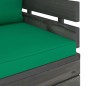 vidaXL Sillón de jardín con cojines madera de pino vidaXL Sillón de jardín con cojines madera de pino