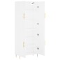 vidaXL Aparador alto madera contrachapada blanco 69,5x34x180 cm vidaXL Aparador alto madera contrachapada blanco 69,5x34x180 cm