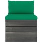 vidaXL Muebles de jardín de palets 3 piezas cojines madera maciza pino vidaXL Muebles de jardín de palets 3 piezas cojines madera maciza pino