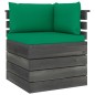 vidaXL Muebles de jardín de palets 3 piezas cojines madera maciza pino vidaXL Muebles de jardín de palets 3 piezas cojines madera maciza pino