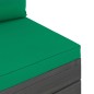 vidaXL Muebles de jardín de palets 3 piezas cojines madera maciza pino vidaXL Muebles de jardín de palets 3 piezas cojines madera maciza pino