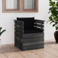 vidaXL Sillón de jardín con cojines madera de pino vidaXL Sillón de jardín con cojines madera de pino