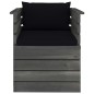 vidaXL Sillón de jardín con cojines madera de pino vidaXL Sillón de jardín con cojines madera de pino