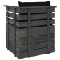 vidaXL Muebles de palés de jardín 5 piezas cojines madera maciza pino vidaXL Muebles de palés de jardín 5 piezas cojines madera maciza pino