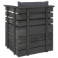 vidaXL Muebles de palés de jardín 5 piezas cojines madera maciza pino vidaXL Muebles de palés de jardín 5 piezas cojines madera maciza pino