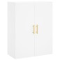 vidaXL Aparador alto madera contrachapada blanco 69,5x34x180 cm vidaXL Aparador alto madera contrachapada blanco 69,5x34x180 cm