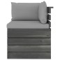 vidaXL Muebles de palets de jardín 6 piezas cojines madera maciza pino vidaXL Muebles de palets de jardín 6 piezas cojines madera maciza pino