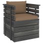 vidaXL Muebles de palets para jardín 7 pzas cojines madera maciza pino vidaXL Muebles de palets para jardín 7 pzas cojines madera maciza pino