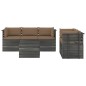 vidaXL Muebles de palets de jardín 6 piezas cojines madera maciza pino vidaXL Muebles de palets de jardín 6 piezas cojines madera maciza pino