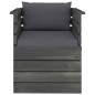 vidaXL Muebles de palets para jardín 7 pzas cojines madera maciza pino vidaXL Muebles de palets para jardín 7 pzas cojines madera maciza pino