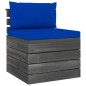 vidaXL Muebles de palets de jardín 6 piezas cojines madera maciza pino vidaXL Muebles de palets de jardín 6 piezas cojines madera maciza pino