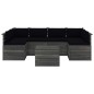 vidaXL Muebles de palets para jardín 7 pzas cojines madera maciza pino vidaXL Muebles de palets para jardín 7 pzas cojines madera maciza pino