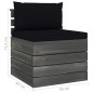 vidaXL Muebles de palets para jardín 7 pzas cojines madera maciza pino vidaXL Muebles de palets para jardín 7 pzas cojines madera maciza pino