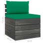vidaXL Muebles de palets para jardín 6 pzas cojines madera maciza pino vidaXL Muebles de palets para jardín 6 pzas cojines madera maciza pino