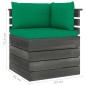 vidaXL Muebles de palets para jardín 6 pzas cojines madera maciza pino vidaXL Muebles de palets para jardín 6 pzas cojines madera maciza pino