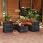 vidaXL Muebles de palets de jardín 7 piezas cojines madera maciza pino vidaXL Muebles de palets de jardín 7 piezas cojines madera maciza pino