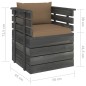 vidaXL Muebles de palets de jardín 7 piezas cojines madera maciza pino vidaXL Muebles de palets de jardín 7 piezas cojines madera maciza pino