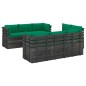 vidaXL Muebles de palets para jardín 9 pzas cojines madera maciza pino vidaXL Muebles de palets para jardín 9 pzas cojines madera maciza pino
