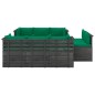 vidaXL Muebles de palets para jardín 9 pzas cojines madera maciza pino vidaXL Muebles de palets para jardín 9 pzas cojines madera maciza pino