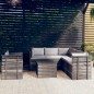 vidaXL Muebles de palets de jardín 7 piezas cojines madera maciza pino vidaXL Muebles de palets de jardín 7 piezas cojines madera maciza pino