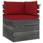 vidaXL Muebles de palets de jardín 8 pzas cojines madera maciza pino vidaXL Muebles de palets de jardín 8 pzas cojines madera maciza pino