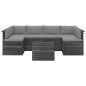 vidaXL Muebles de palets para jardín 7 pzas cojines madera maciza pino vidaXL Muebles de palets para jardín 7 pzas cojines madera maciza pino