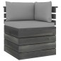 vidaXL Muebles de palets para jardín 7 pzas cojines madera maciza pino vidaXL Muebles de palets para jardín 7 pzas cojines madera maciza pino