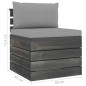 vidaXL Muebles de palets para jardín 7 pzas cojines madera maciza pino vidaXL Muebles de palets para jardín 7 pzas cojines madera maciza pino