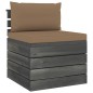 vidaXL Muebles de palets para jardín 9 pzas cojines madera maciza pino vidaXL Muebles de palets para jardín 9 pzas cojines madera maciza pino