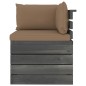 vidaXL Muebles de palets para jardín 9 pzas cojines madera maciza pino vidaXL Muebles de palets para jardín 9 pzas cojines madera maciza pino