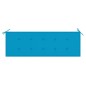 vidaXL Banco Batavia madera maciza de teca con cojín azul 150 cm vidaXL Banco Batavia madera maciza de teca con cojín azul 150 cm