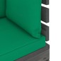 vidaXL Muebles de palets de jardín 11 pzas cojines madera maciza pino vidaXL Muebles de palets de jardín 11 pzas cojines madera maciza pino