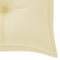 vidaXL Banco Batavia madera maciza teca con cojín blanco crema 150 cm vidaXL Banco Batavia madera maciza teca con cojín blanco crema 150 cm