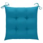 vidaXL Sillas de jardín 2 uds madera de teca con cojines azul claro vidaXL Sillas de jardín 2 uds madera de teca con cojines azul claro
