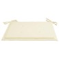 vidaXL Sillas de jardín 2 unidades con cojines crema madera de teca vidaXL Sillas de jardín 2 unidades con cojines crema madera de teca