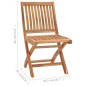 vidaXL Sillas de jardín 2 unidades con cojines crema madera de teca vidaXL Sillas de jardín 2 unidades con cojines crema madera de teca
