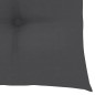vidaXL Sillas de jardín 2 uds madera teca con cojines gris antracita vidaXL Sillas de jardín 2 uds madera teca con cojines gris antracita