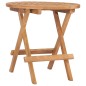 vidaXL Set comedor de jardín plegable 3 piezas madera de teca cojines