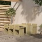 vidaXL Set de comedor de jardín 7 piezas madera pino impregnada vidaXL Set de comedor de jardín 7 piezas madera pino impregnada