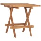 vidaXL Set comedor de jardín plegable 3 piezas madera de teca cojines vidaXL Set comedor de jardín plegable 3 piezas madera de teca cojines