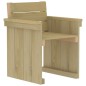 vidaXL Set de comedor de jardín 7 piezas madera pino impregnada vidaXL Set de comedor de jardín 7 piezas madera pino impregnada