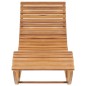 vidaXL Tumbona mecedora con cojín madera maciza de teca vidaXL Tumbona mecedora con cojín madera maciza de teca