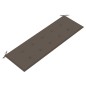 vidaXL Banco de jardín apilable y cojín madera maciza de teca 159 cm vidaXL Banco de jardín apilable y cojín madera maciza de teca 159 cm